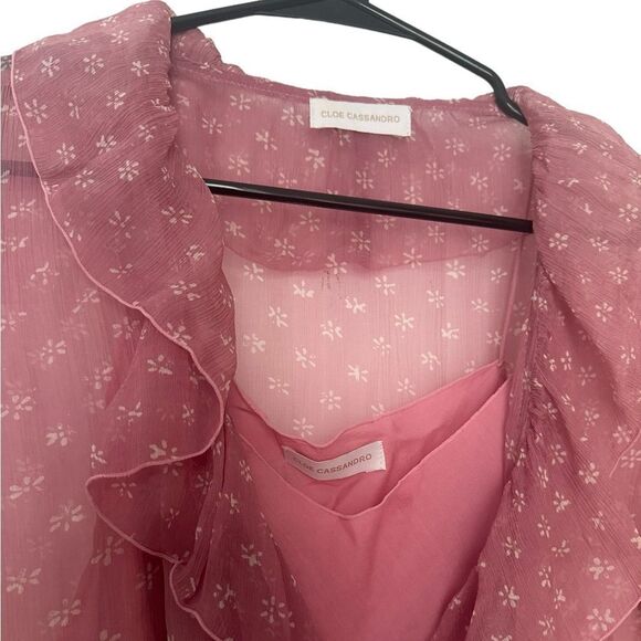 Cloe Cassandro Pink Dress w/ Slip - Picture 3 of 7